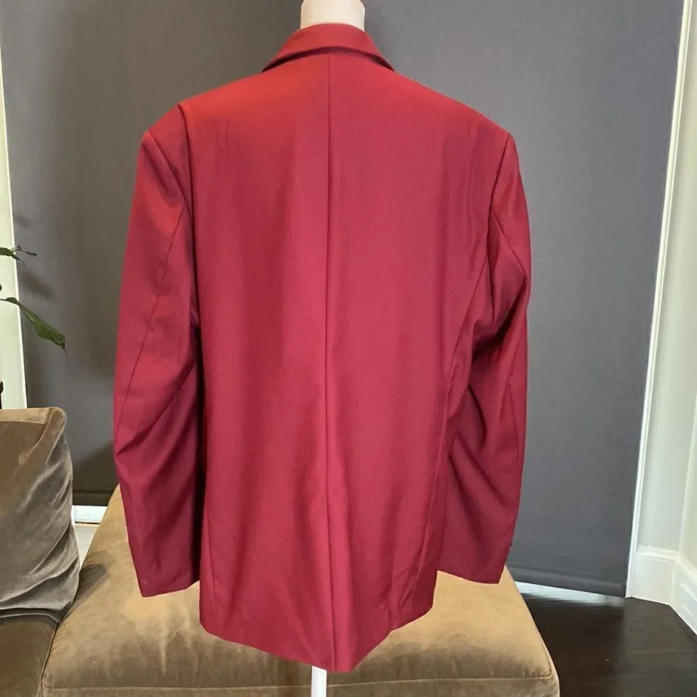 Men’s 2 Piece One Button Single Breasted Suit Size 42 Jacket 38 Pants NWOT